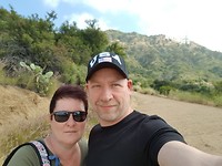 Selfie bij Hollywood sign