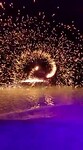 Vuurshow op het water