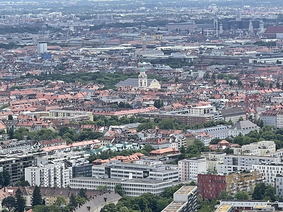 Uitzicht over München Altstadt