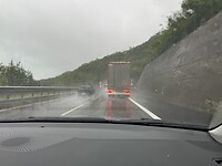 Regen onderweg