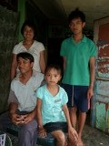 Augustina met familie