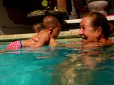 Zwemles in een sexy bikini