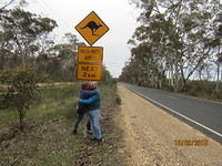 Kijk we waren echt in Australië pas op voor Kangaroos