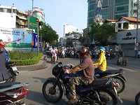 Verkeersdrukte in ho chi minh 😉