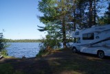 Fish creek pond campground, wederom prachtig uitzicht