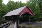 De covered bridge van de Flume Gorge