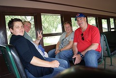 in de trein.....