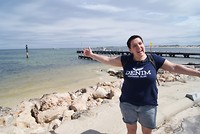 Jurien Bay, wit strand en blauwe zee