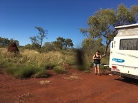 Savannah campground in Karijini