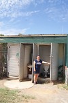 Hip toilet onderweg bij het roadhouse