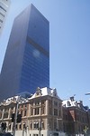 Oude en nieuwe gebouwen door elkaar