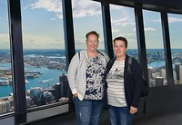 Boven op de Sydney Tower Eye