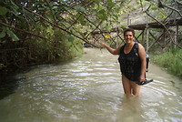 Wandelen door Eli creek