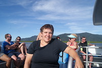 Genieten op de boot.