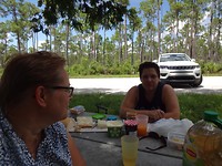 Picknick in het nationale park Everglades