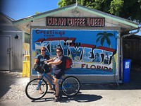 Met de fiets heel key west bekeken