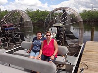 Met de air boat mee on tour.