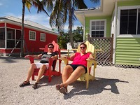 Relaxen op het bungalow park waar we verblijven