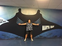 in het stadion: Tropicana Field van the manta rays