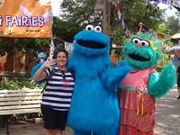 Koekie monster mag met mij op de foto!