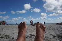 Aan het strand