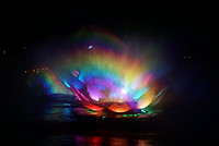 Lichtshow op het water