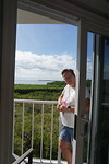 Mooi uitzicht vanuit het appartement nu het licht is....