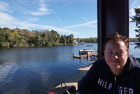 Eten op een mooi plekje aan de rivier in Homosassa