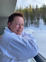 Afkoelen na de sauna op eigen balkon.