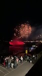 Vuurwerk bij de Niagara waterval