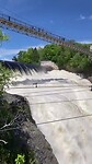 De montmorency waterval van 83 meter hoog