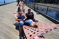 Relaxen op de boardwalk