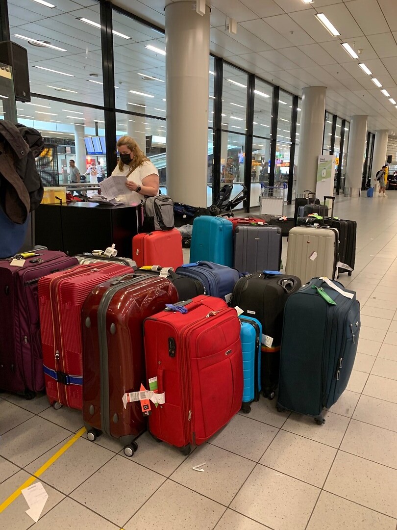 De chaos op Schiphol