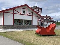 Santa Claus in North pole