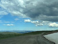 Prachtige vergezichten vanaf de top of the world highway