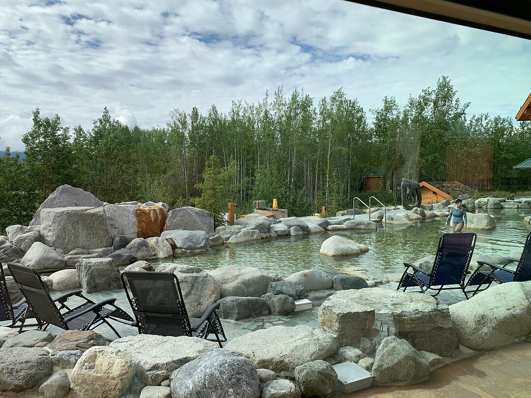Een van de hotpools