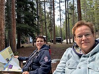 Lekker rustig aan op de middle fork campground