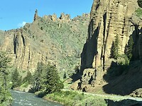 Mooie weg naar Yellowstone national park