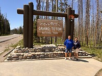 Ingang bij Grand Teton national park