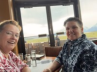 Uit eten met een view over de bergen van Teton