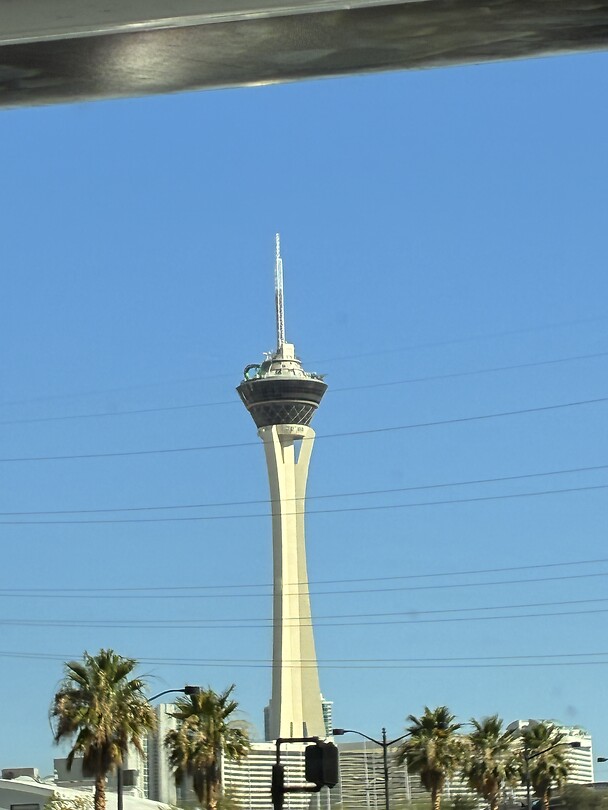 We rijden in het centrum van Las Vegas
