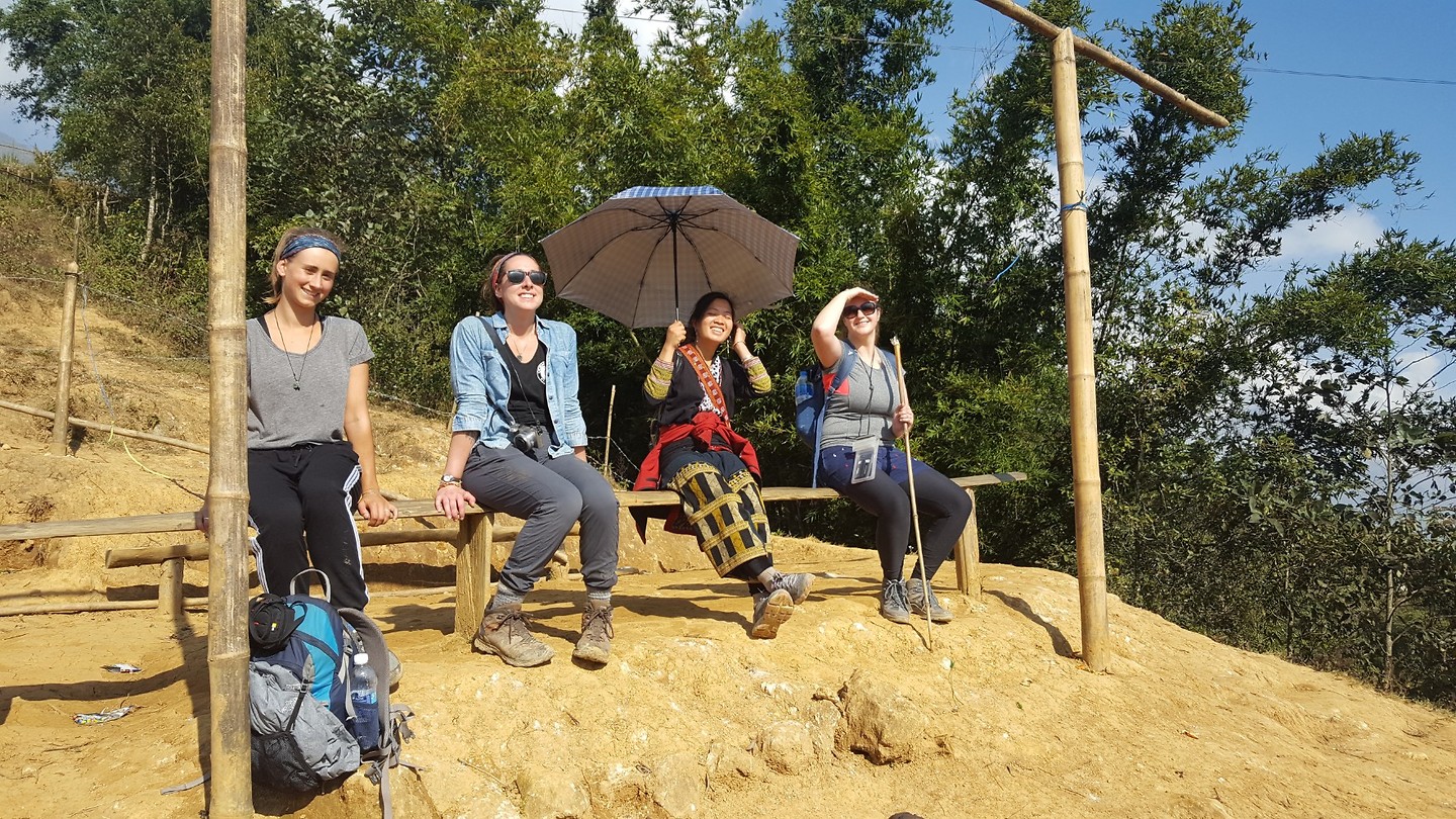 Eindpunt van de Sapa tracking