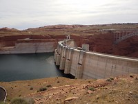 Glen dam in de Colorado rivier