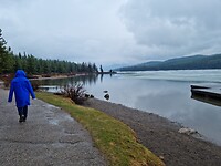 Bevroren Maligne Lake
