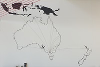 Australië versus Nw Zealand.