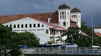 Het historische Cipta Nuaga gebouw in Kota tua