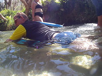 Dobberen op Eli Creek