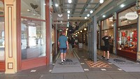 Ingang luxe winkelstraat, Adelaide Arcade