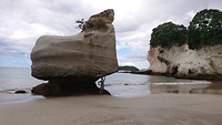 Vrouw en haar rots