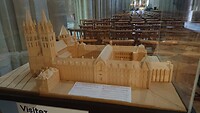 Maquette van de abdij van de mannen